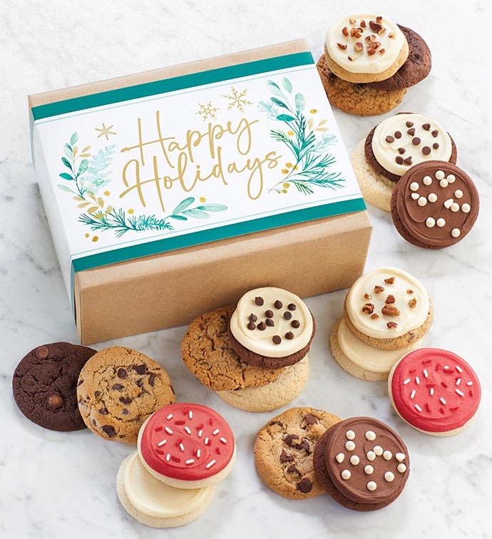 Happy Holidays Cookie Gift Box